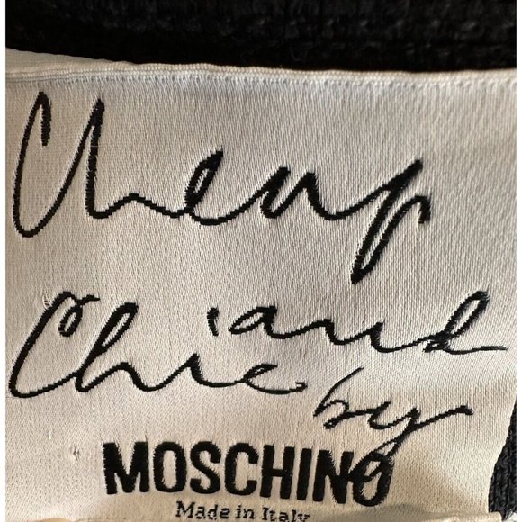 Moschino Cheap & Chic Womens 100% Wool Zip Back Pencil Skirt Black Size 10 - Picture 5 of 8